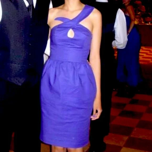 French connection asymmetric one shoulder dress - Picture 1 of 6